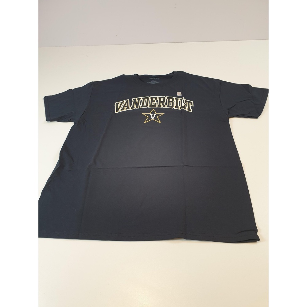 Vanderbilt Commodores Shirt Tee Mens Large Black NCAA Top of the World Cotton